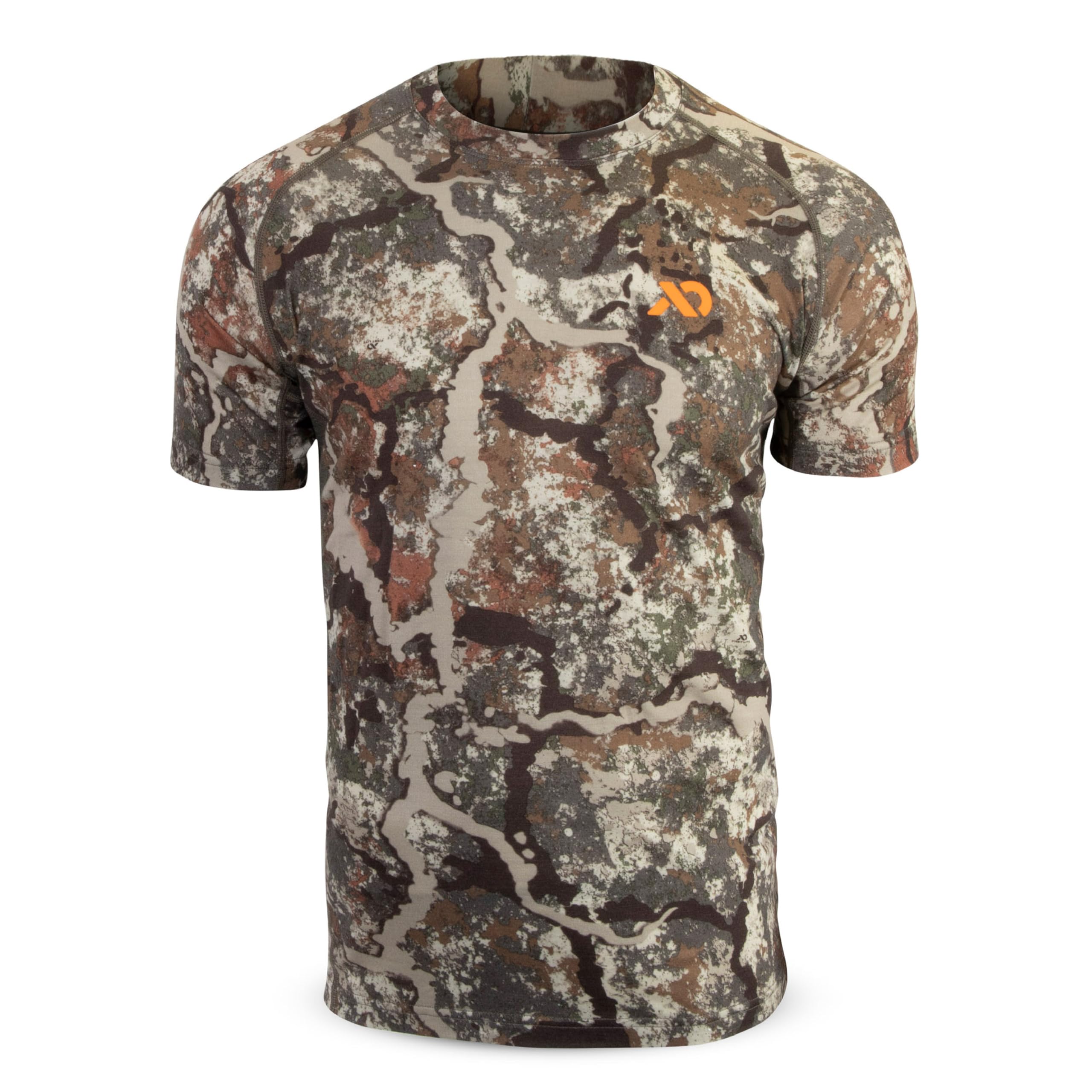 First Lite Men's Wick Short Sleeve Crew Top Specter MTWSCSP Top, 2X - first lite