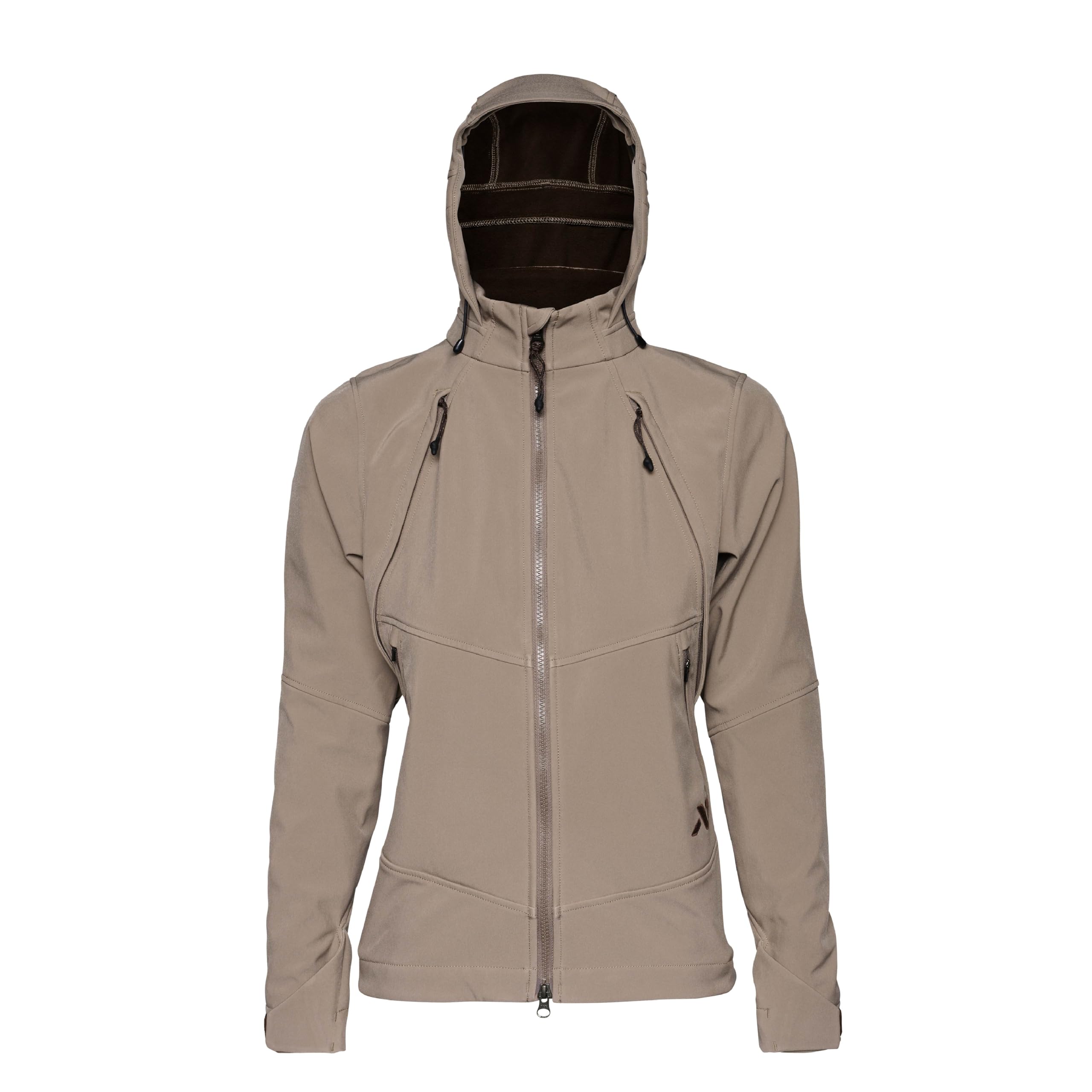 First Lite Women's Suppressor Soft Shell Jacket Walnut WTWCJWN, Small - first lite