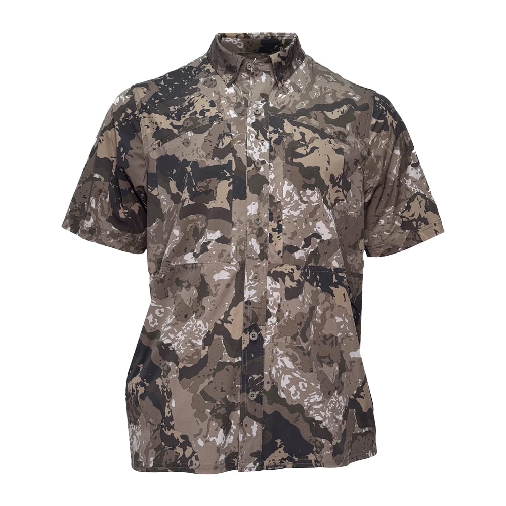 Pnuma Outdoors Pnuma Shooter Shirt Short Sleeve Caza OV SS-SS-OV, 3XL - Pnuma Outdoors