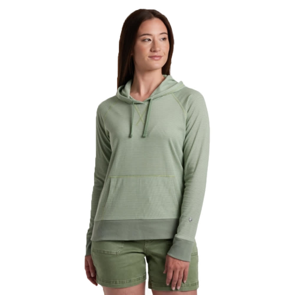 kuhl clothing Kuhl Stria Pullover Hoody Sweater Slate Green Women's 4096-SLGR-W, XL - kuhl clothing