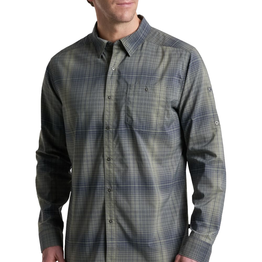 kuhl clothing Kuhl Response Long Sleeve Hurricane Grey Men's 7479-HUGY-M Top, XL - kuhl clothing