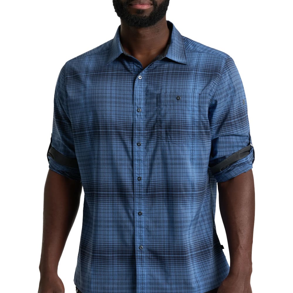 kuhl clothing Kuhl Response Long Sleeve Midnight Tide Men's 7479-MDT-M Top, Medium - kuhl clothing
