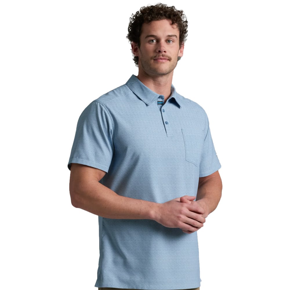 kuhl clothing Kuhl Persuadr Polo Short Sleeve Glacier Men's 7538-GLA-M Top, XL - kuhl clothing