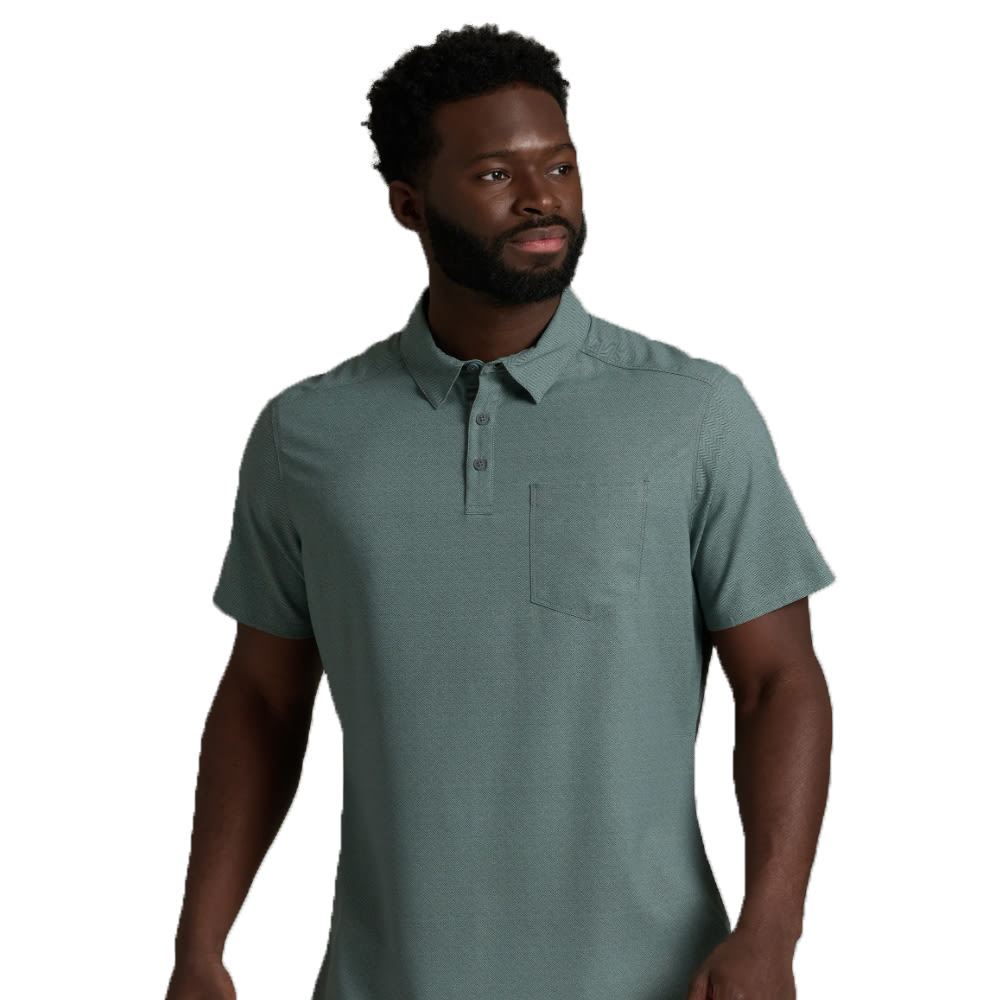 kuhl clothing Kuhl Persuadr Polo Short Sleeve Titanium Men's 7538-TIAN-M Top, XL - kuhl clothing