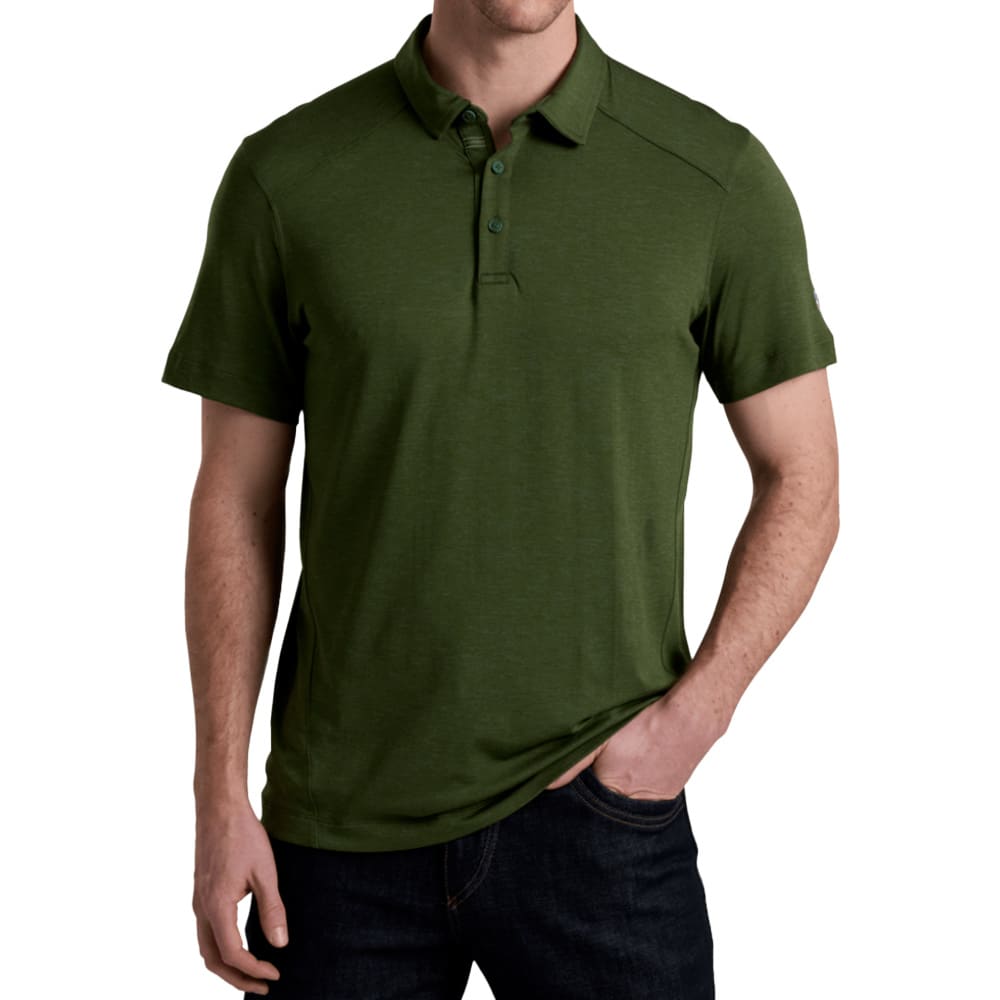 kuhl clothing Kuhl Shadow Polo Short Sleeve Smoked Pine Men's 7583-SMKP-M Top, XL - kuhl clothing