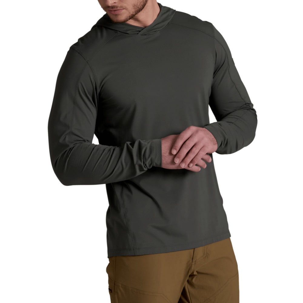 kuhl clothing Kuhl Kovert Hoody Long Sleeve Carbon Men's 7589-CA-M, Small - kuhl clothing