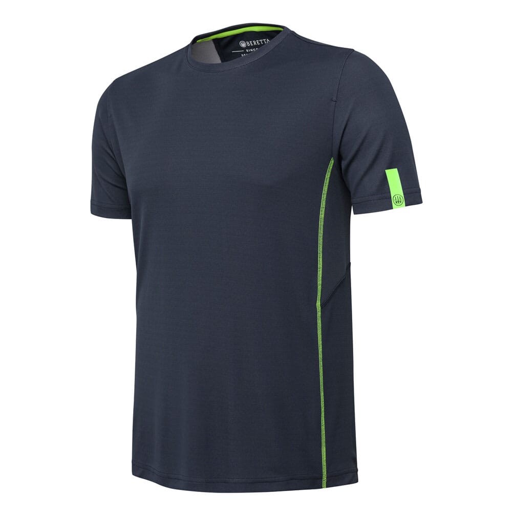 Beretta Ice Power T-Shirt Ebony TS552T226109OR Top, Large - Beretta