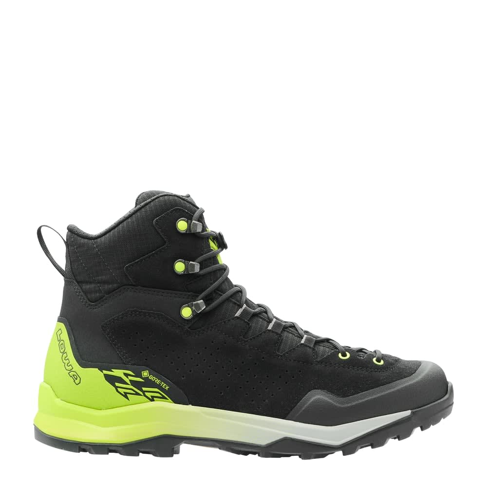 Lowa Explorer GTX MID Black/Lime Men's Medium Boots 2111809903, 12.5M - lowa