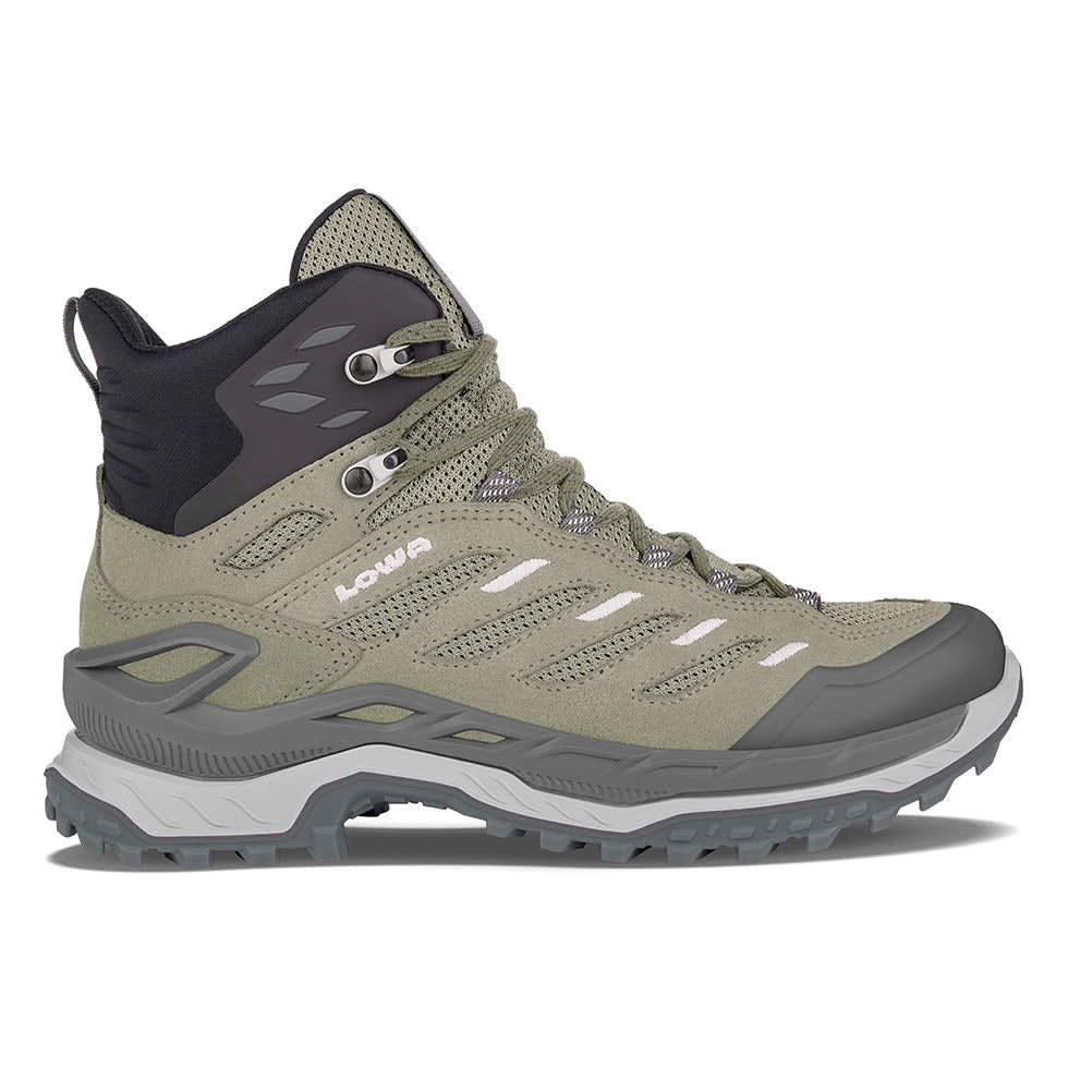 Lowa Innovo MID Seaweed/Grey Women's Medium Boots 3213367403, 10M - lowa