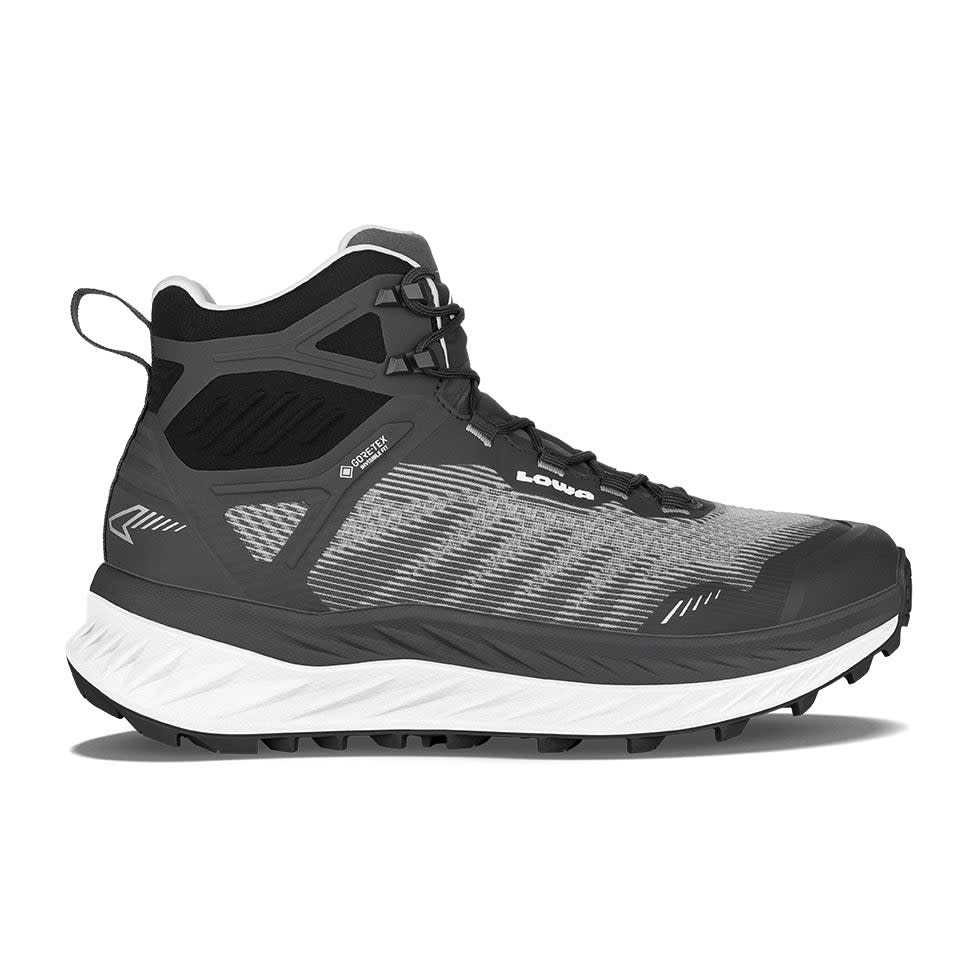 Lowa Fortux GTX QC Black/White Women's Medium Boots 3218229990, 8M - lowa