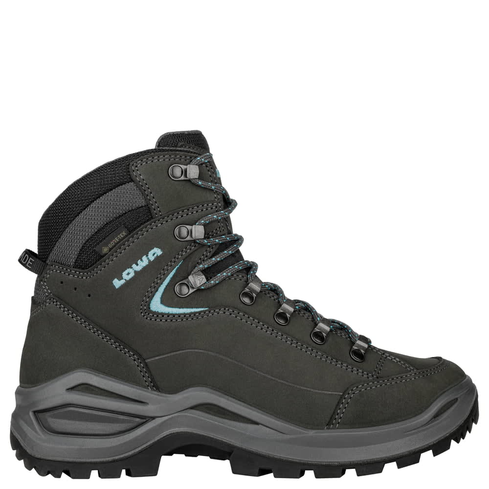 Lowa Renegade Evo GTX MID Asphalt/Turquoise Women's Boots 3219169368-3219179368, 11W - lowa