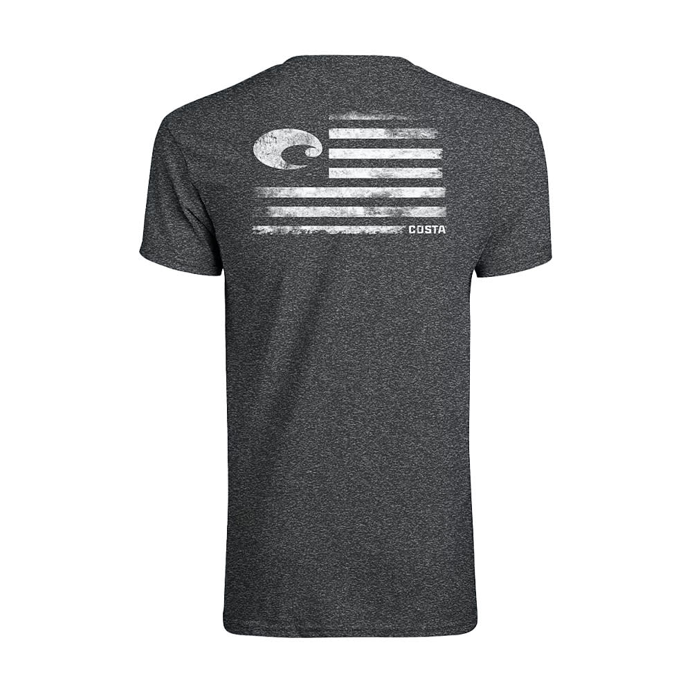 Costa Del Mar Lifestyle Pride T-Shirt Mens Charcoal Heather FQA400023-20U, Large - Costa Del Mar