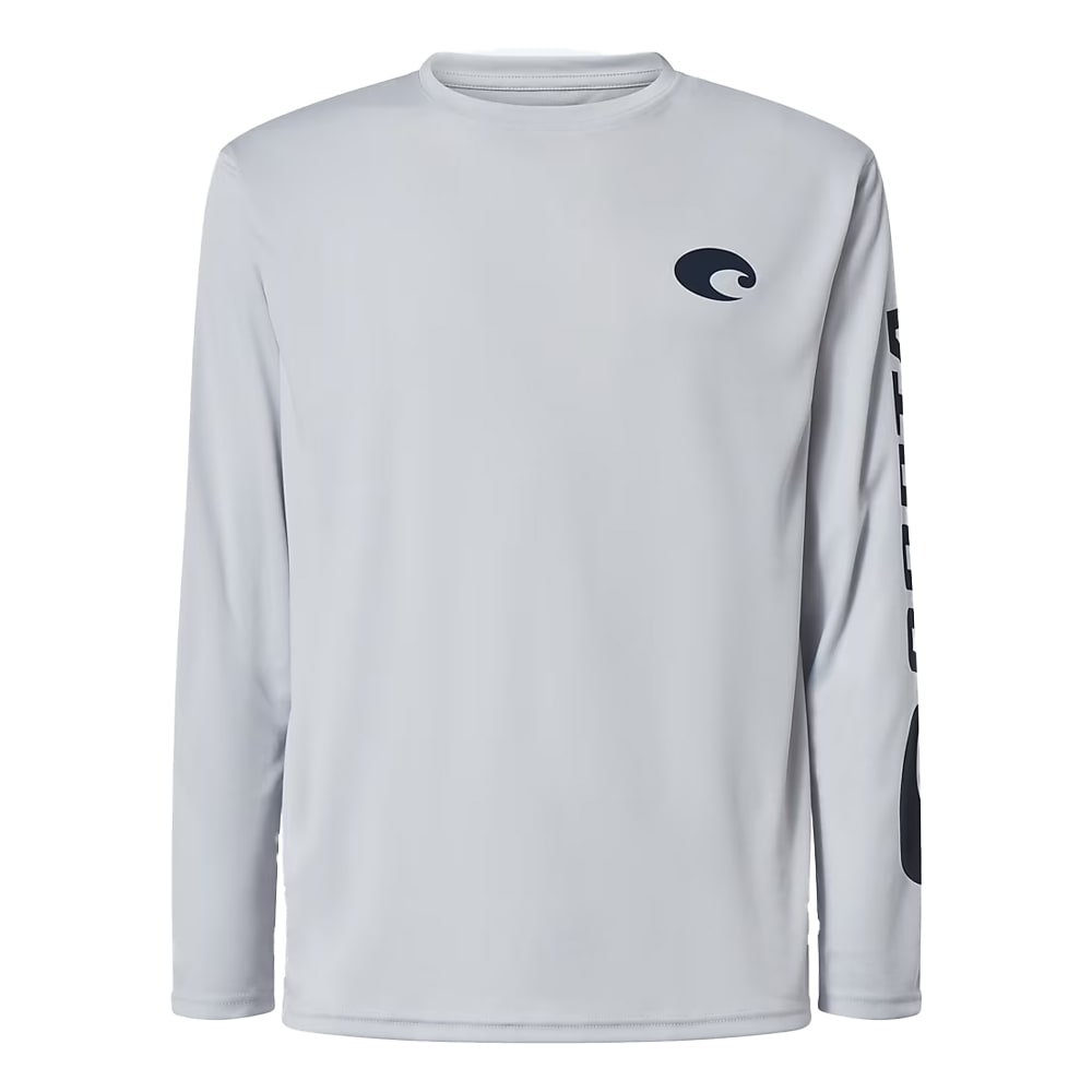 Costa Del Mar Lifestyle Technical Crew Top T-Shirt Mens Pearl Gray FQA400035-25Z in Pearl Grey, Large - Costa Del Mar