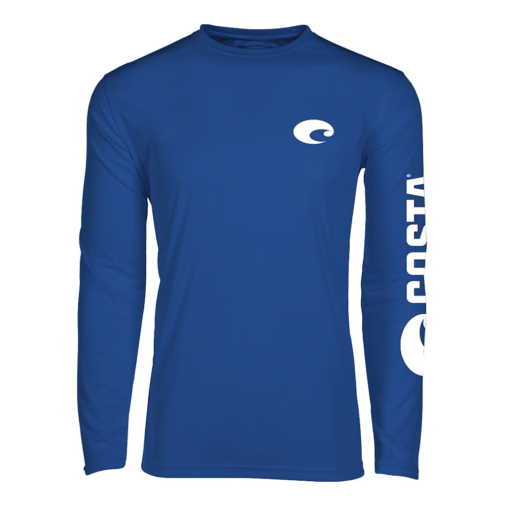 Costa Del Mar Lifestyle Technical Crew Top T-Shirt Mens Royal Blue FQA400035-6RB, XXL - Costa Del Mar