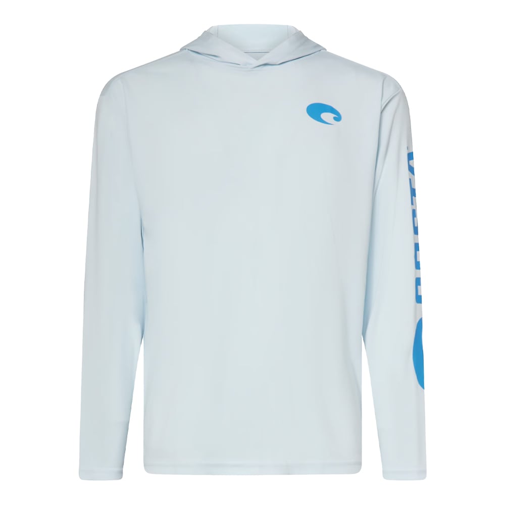 Costa Del Mar Lifestyle Technical Hood T-Shirt Mens Arctic Blue FQA400039-62F, Large - Costa Del Mar