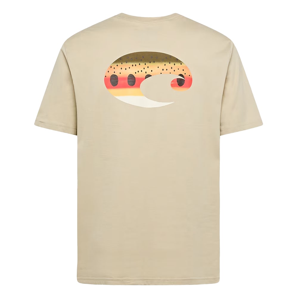 Costa Del Mar Lifestyle Costa C Wave T-Shirt Mens Golden Trout Print FQA401152-91O, Medium - Costa Del Mar