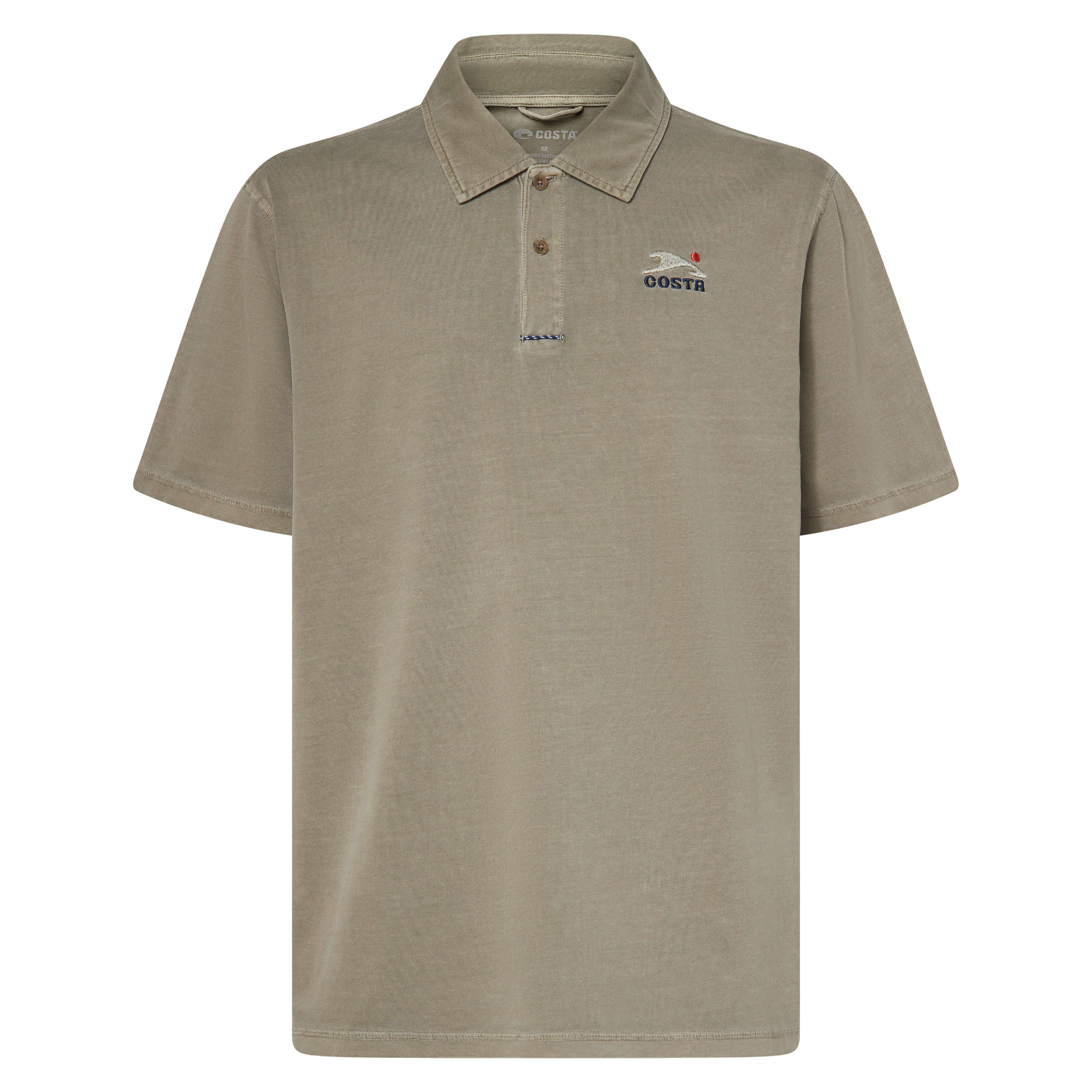 Costa Del Mar Lifestyle Sundown Polo Shirt Mens Olive Shale FQA401340-74K, Medium - Costa Del Mar