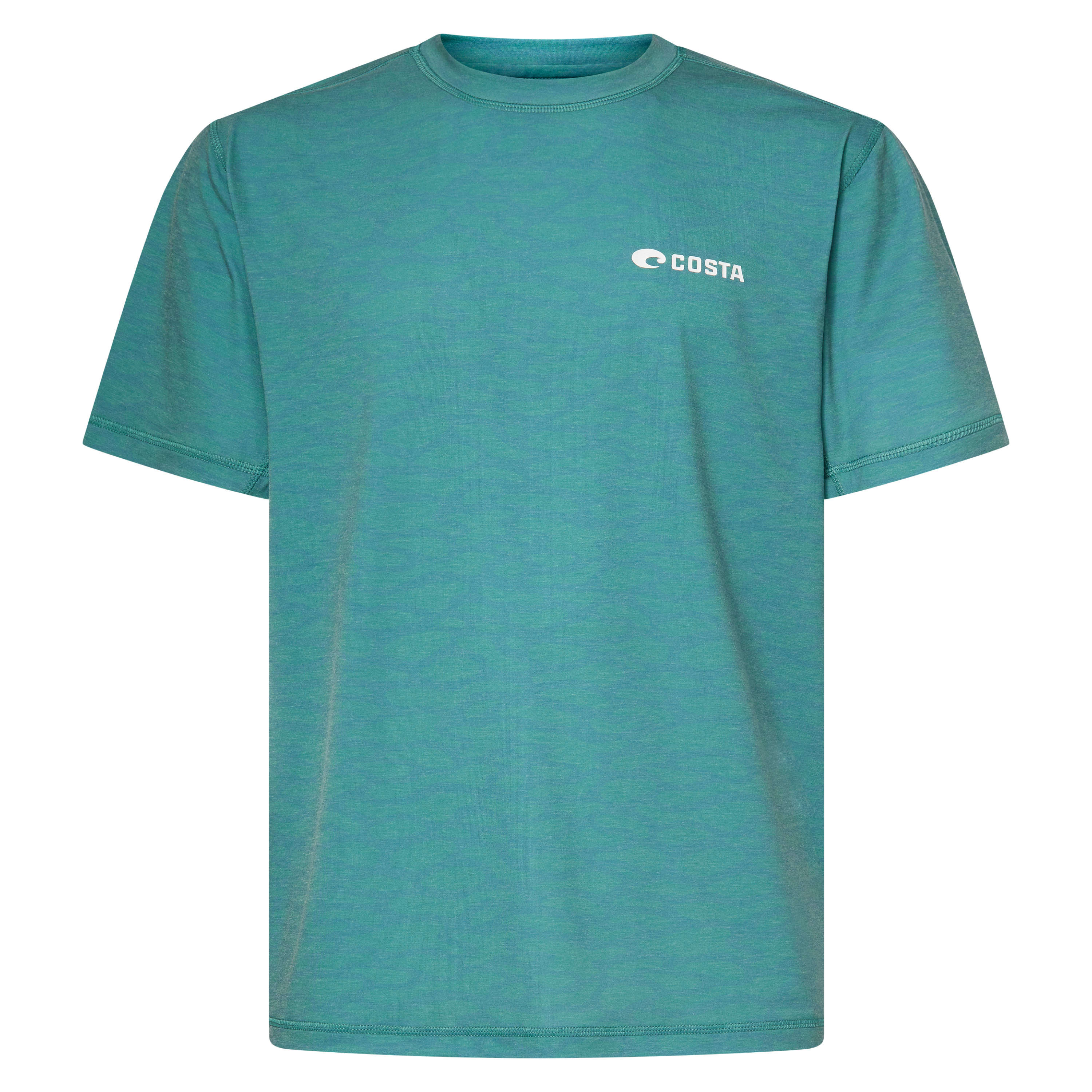 Costa Del Mar Urban Performance SS Crew Top T-Shirt Mens Water Print Seafoam FQA401347-7AO, Medium - Costa Del Mar