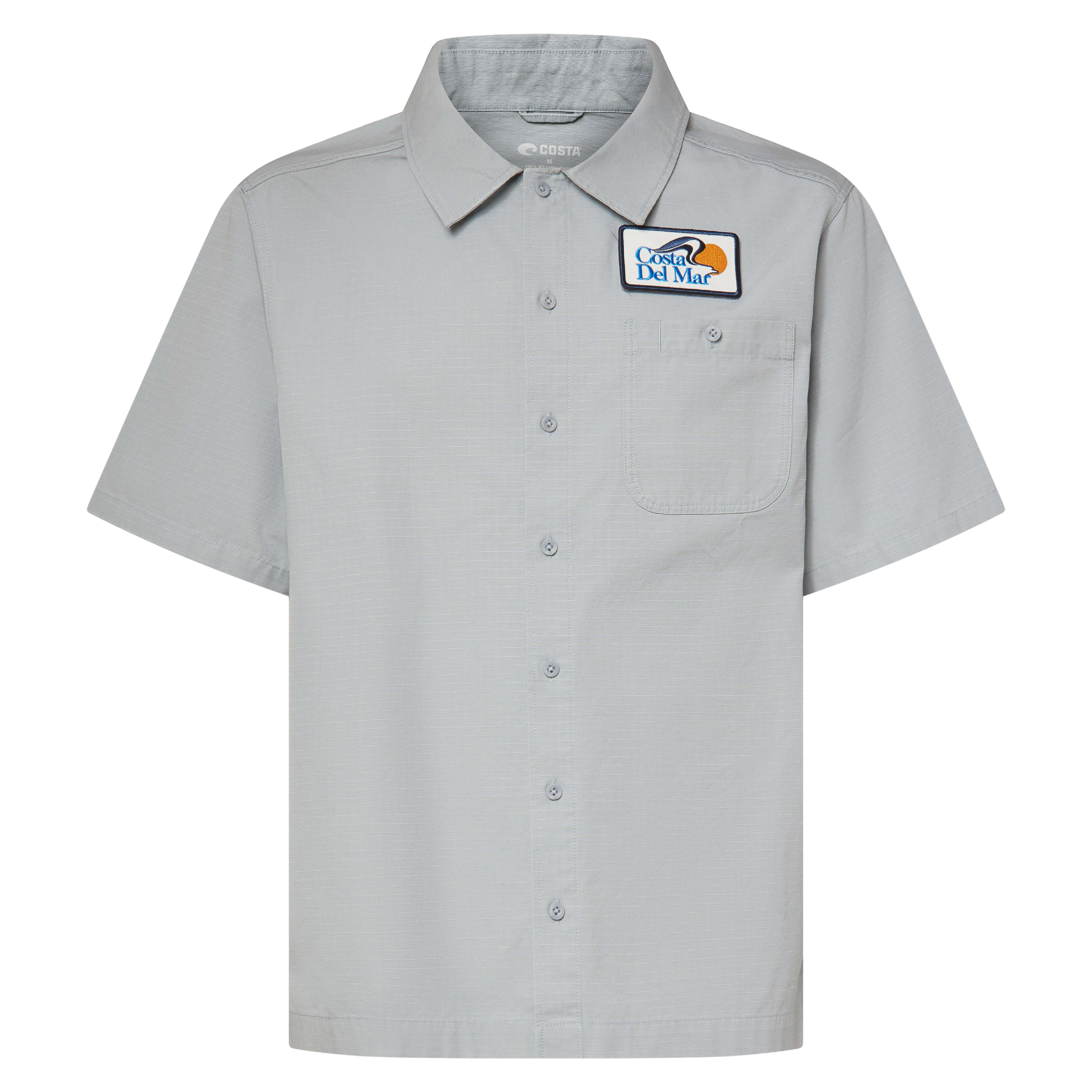 Costa Del Mar Lifestyle New Silhouette Del Mar Woven Shirt Mens Deck Gray FQA401348-29D, XXL - Costa Del Mar