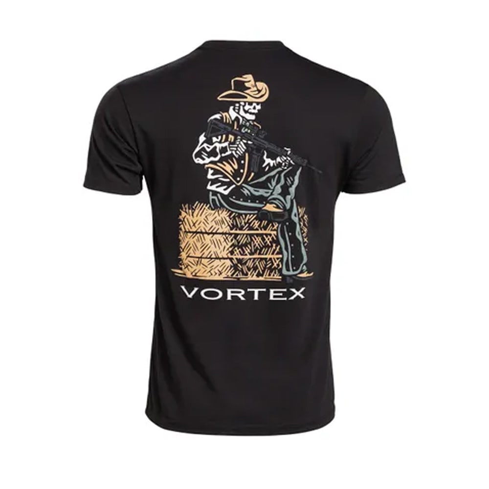 Vortex Optics Tombstone Tactical SS T-Shirt Black Men's 126-03-BLK in Solid Black Body, Large - Vortex Optics