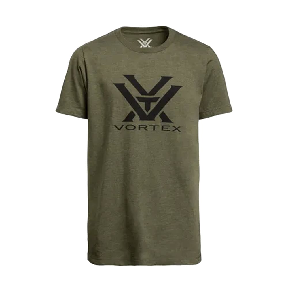 Vortex Optics Core Logo SS T-Shirt Olive Heather Youth 126-10-OLH, Medium - Vortex Optics