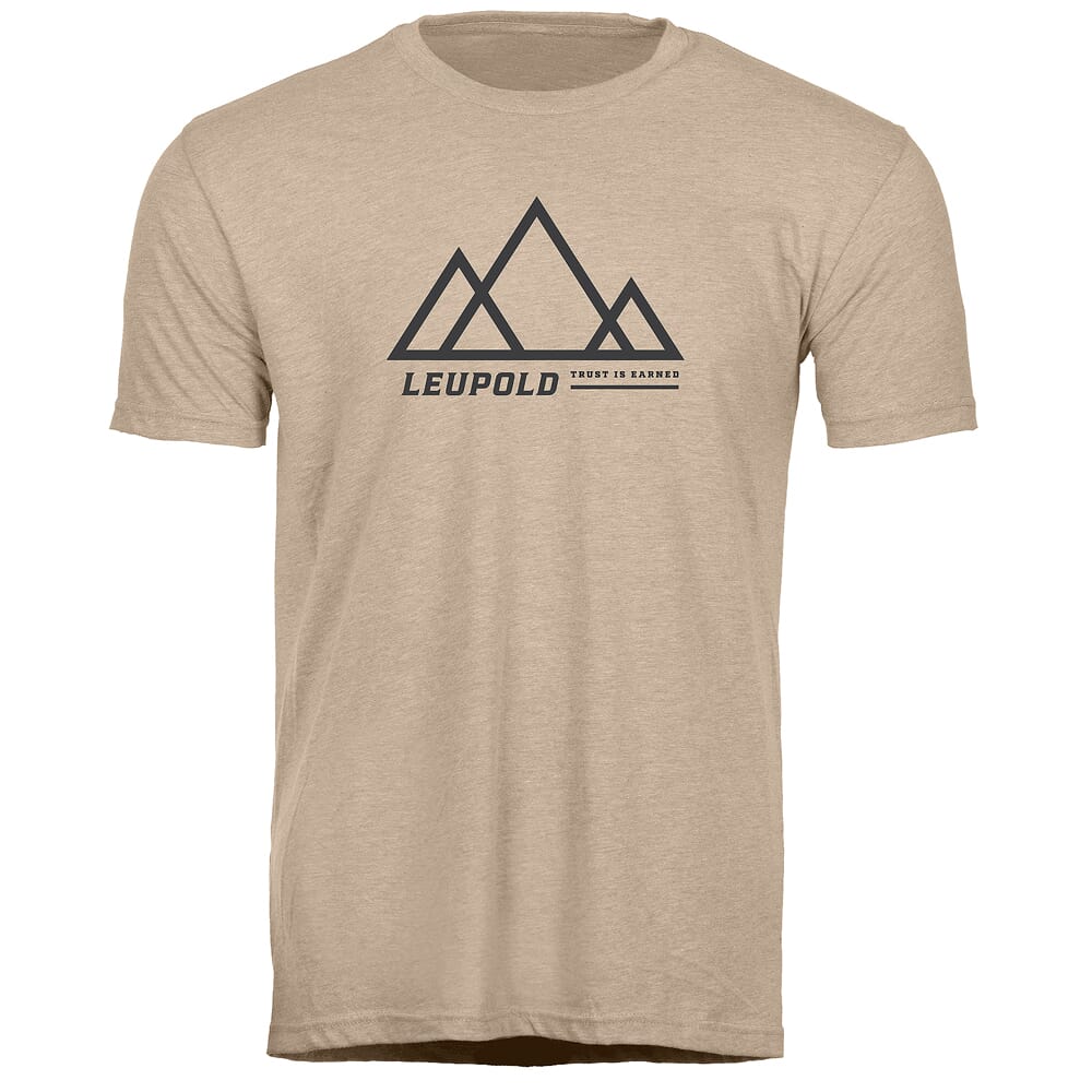 Leupold Trust Is Earned T-Shirt Sand 184167 Top, Medium - Leupold