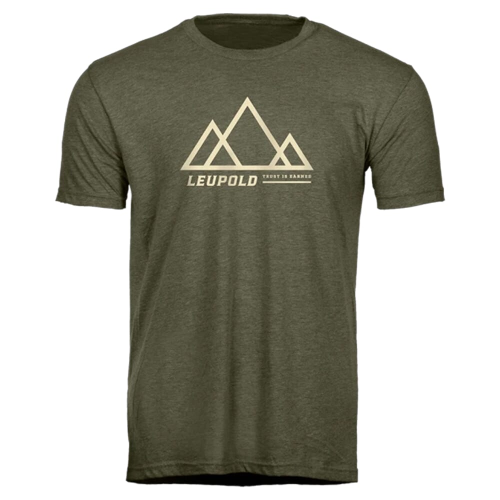 Leupold Trust Is Earned T-Shirt Military Green 18417X Top, Medium - Leupold