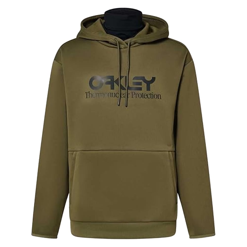 Oakley Men's Army Green Snow Rider Long 2.0 Hoodie FOA402381-7CE, XL - Oakley