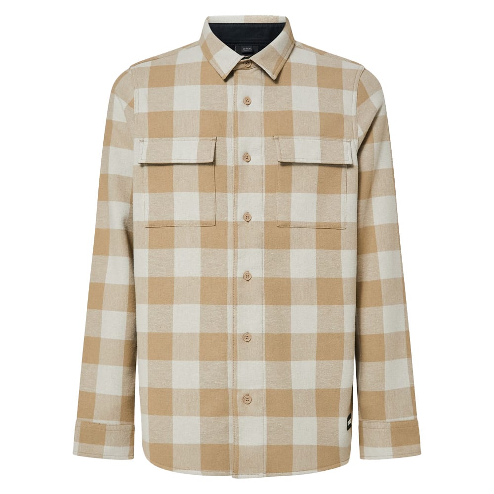 Oakley Men's Mist/Pebble Lifestyle Bear Cozy Flannel FOA402577-BCL Top, XXL - Oakley