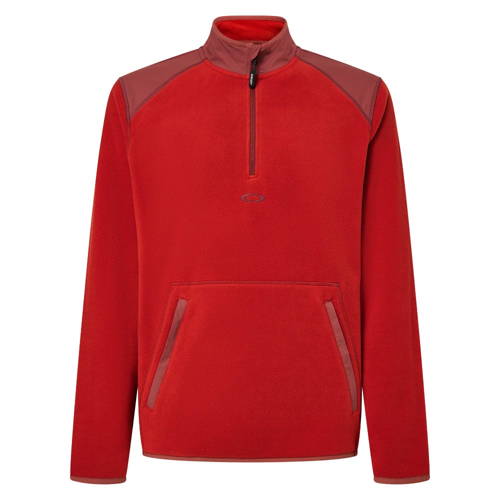 Oakley Men's Flame Red/Rosewood Snow Butter Tech Fleece FOA406110-97X in Burgundy/flame, Medium - Oakley