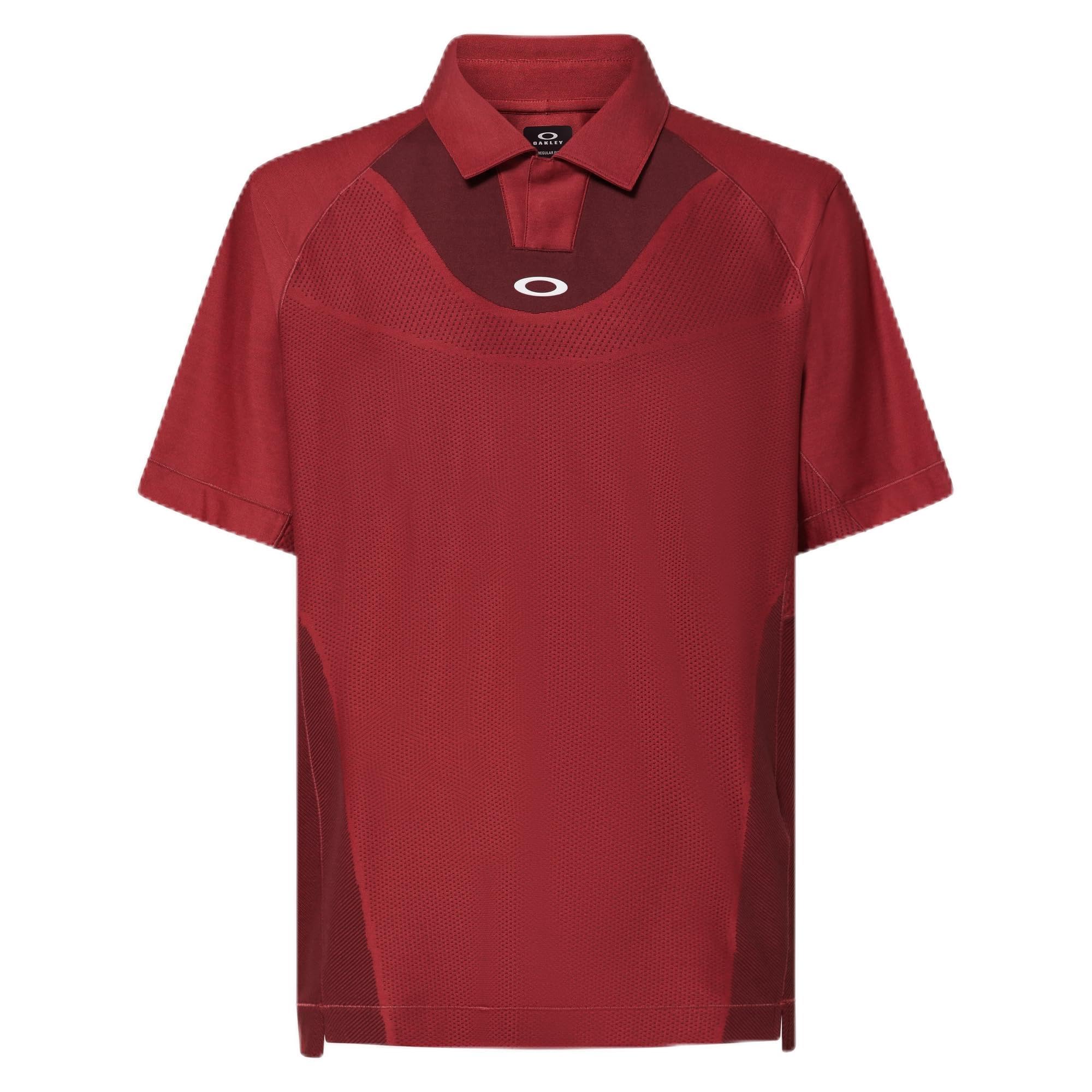 Oakley Men's Hibiscus Red Golf Oakley C1 Engineered Exo Polo FOA407425-4RL Top, XXL - Oakley