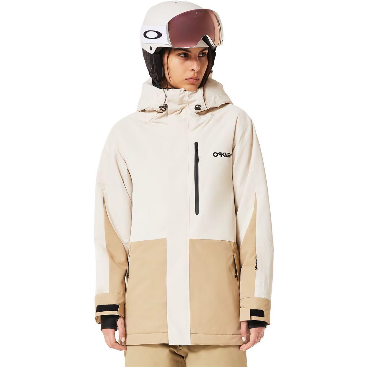 Oakley Women's Mist/Pebble Snow TNP TBT Insulated Jacket FOA500472-BCL, Medium - Oakley