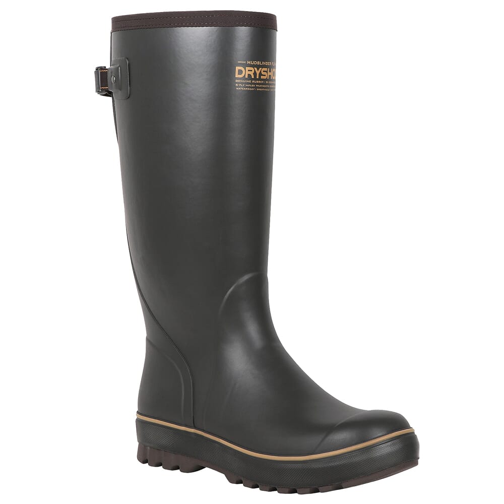 Dryshod Mudslinger FLX Gusset Brown Boots MSXG-MH-MBR-M, 9 - Dryshod
