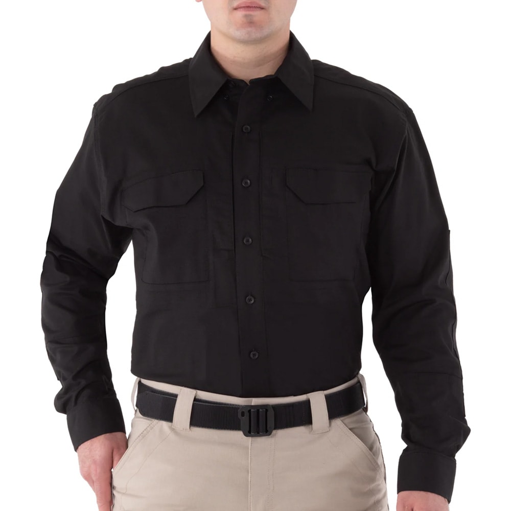 First Tactical Men's V2 Tactical Long Sleeve Shirt Black 111006-019, Small - First Tactical