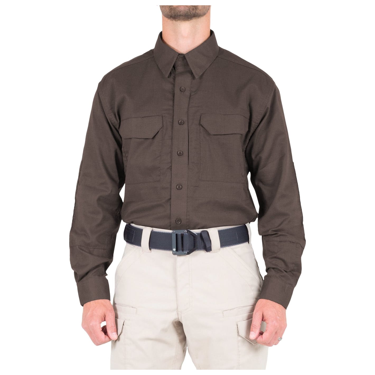 First Tactical Men's V2 Tactical Long Sleeve Shirt Kodiak Brown 111006-182, XXL/Tall - First Tactical