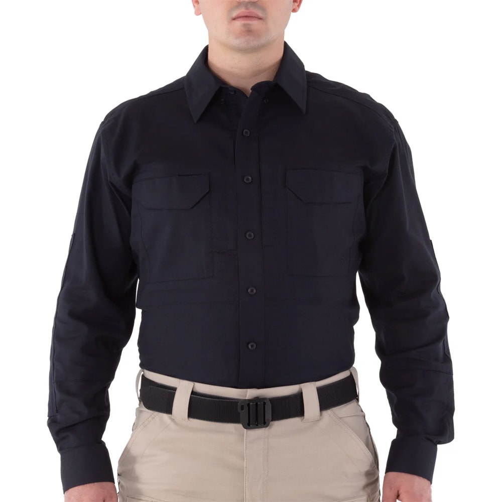 First Tactical Men's V2 Tactical Long Sleeve Shirt Midnight Navy 111006-729, Small - First Tactical