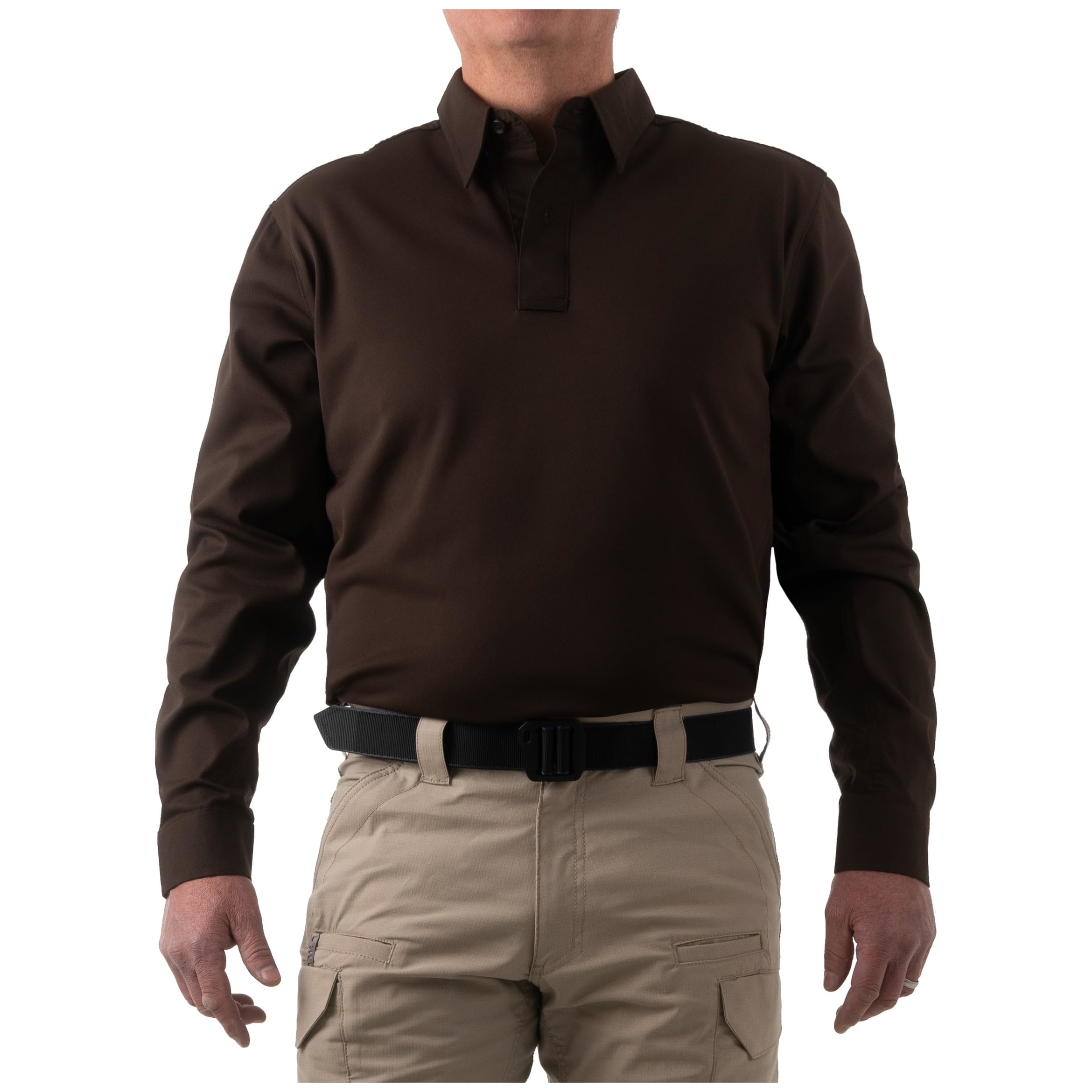 First Tactical Men's V2 Pro Performance Long Sleeve Shirt Kodiak Brown 111015-182, Large - First Tactical