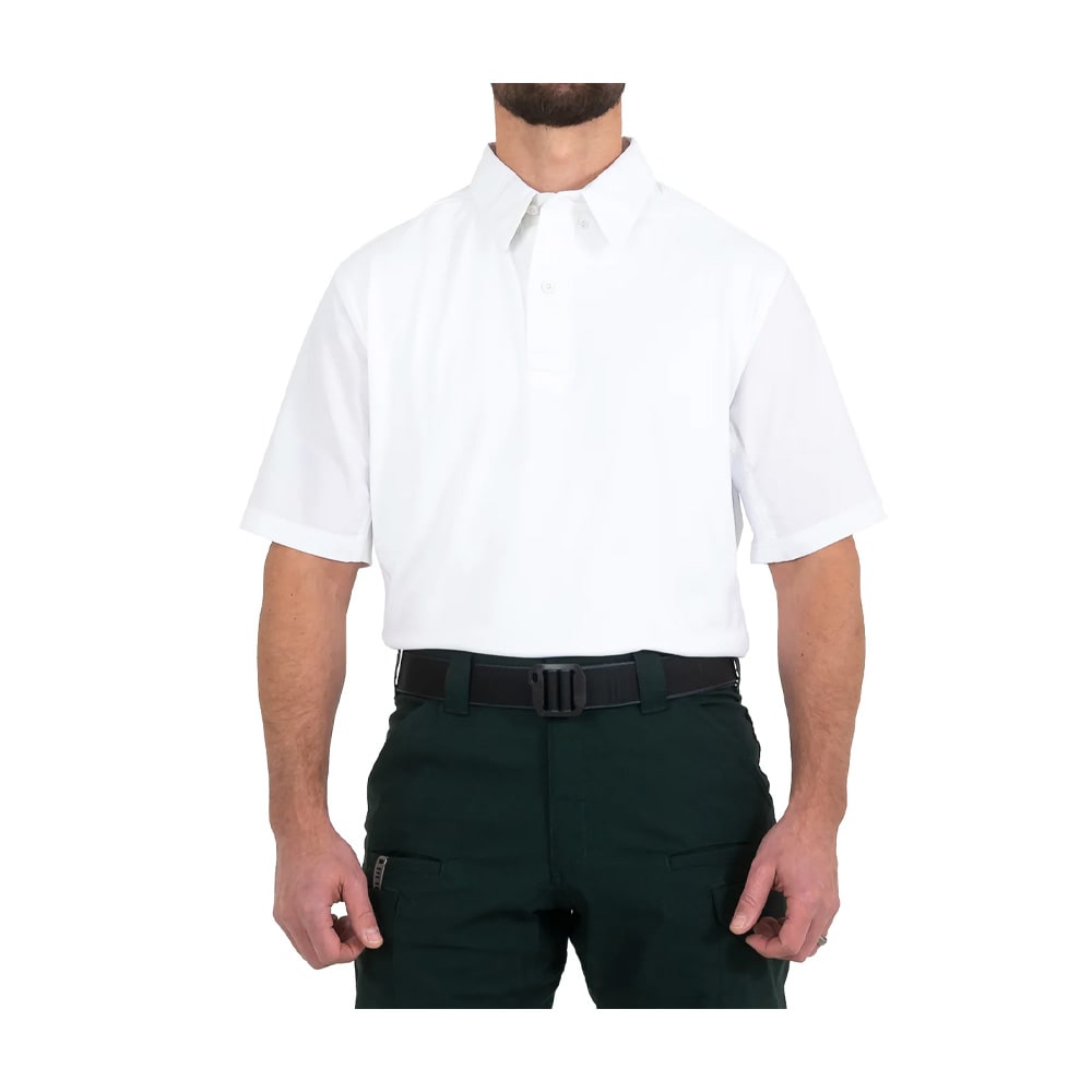 First Tactical Men's V2 Pro Performance Short Sleeve Shirt White 112012-010, Small - First Tactical