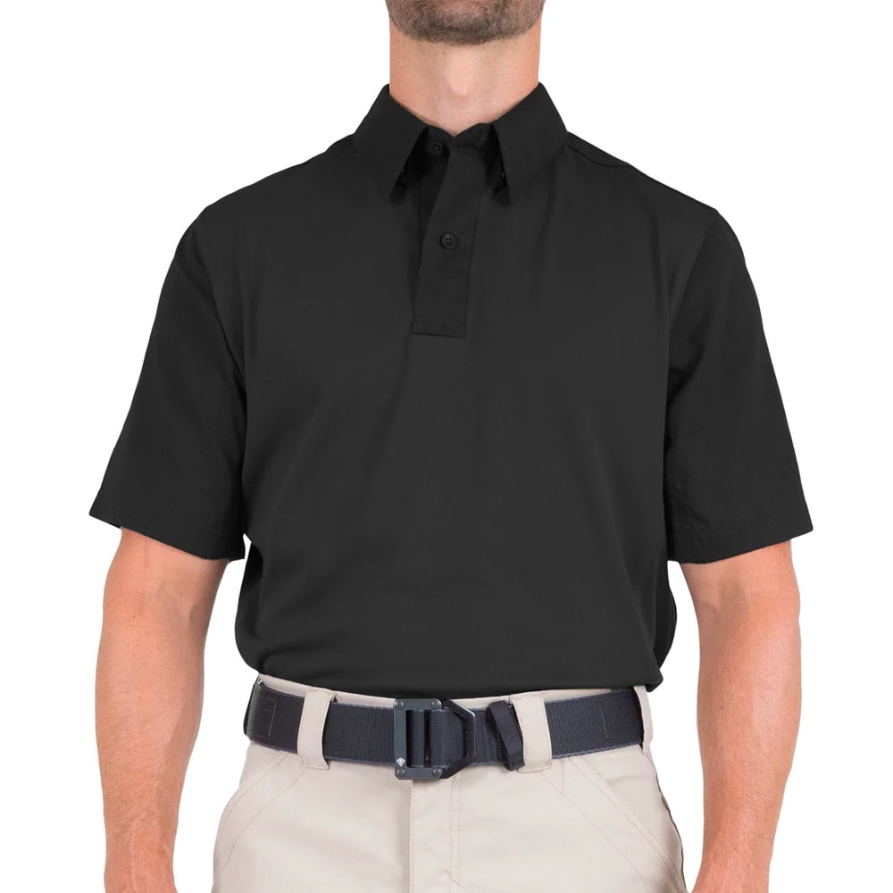 First Tactical Men's V2 Pro Performance Short Sleeve Shirt Black 112012-019, XL/Tall - First Tactical