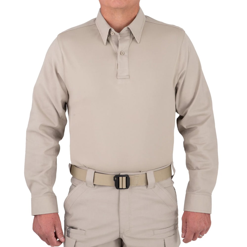 First Tactical Men's V2 Pro Performance Short Sleeve Shirt Silver Tan 112012-065, XS - First Tactical
