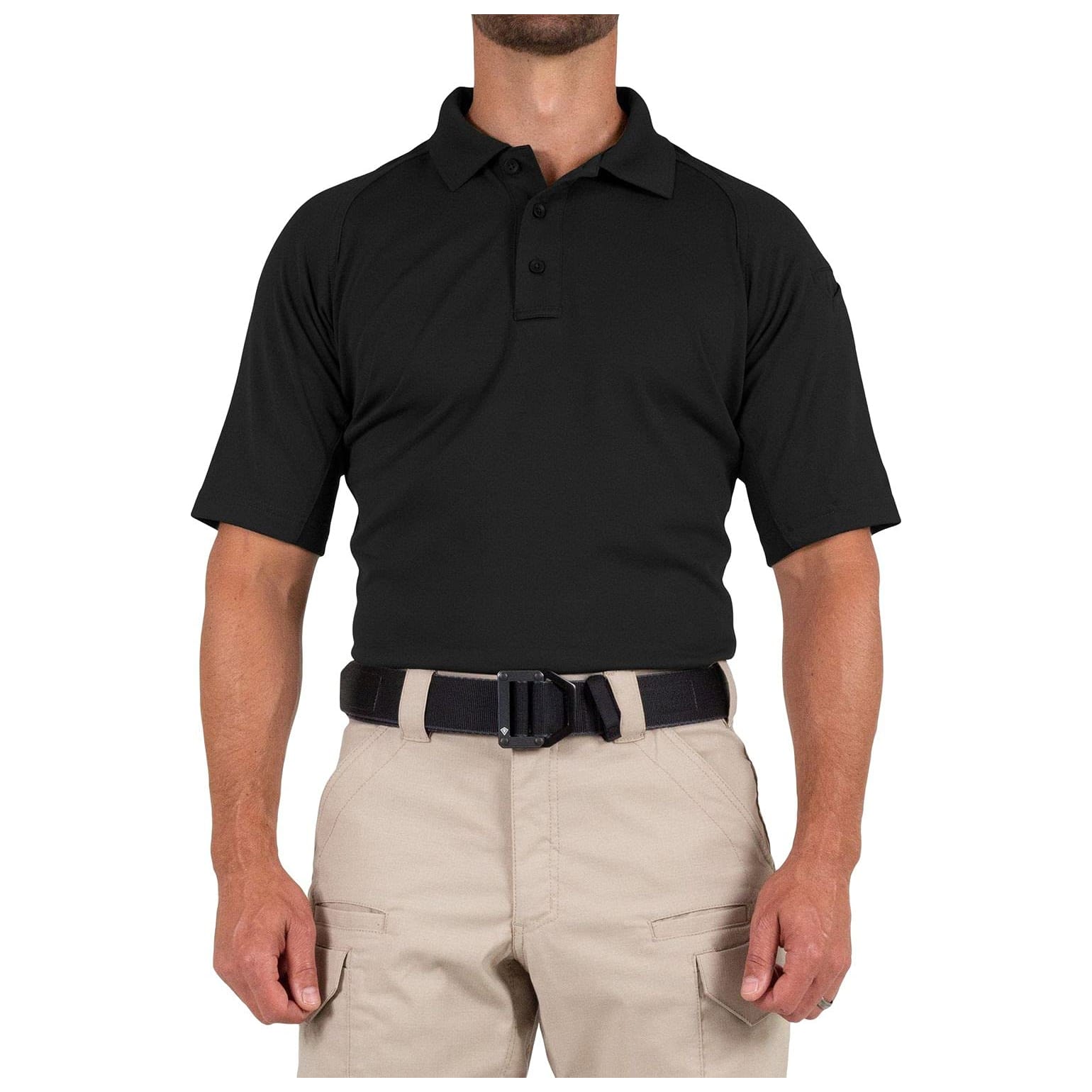 First Tactical Men's Performance Short Sleeve Polo Black 112509-019 Top, 4XL - First Tactical