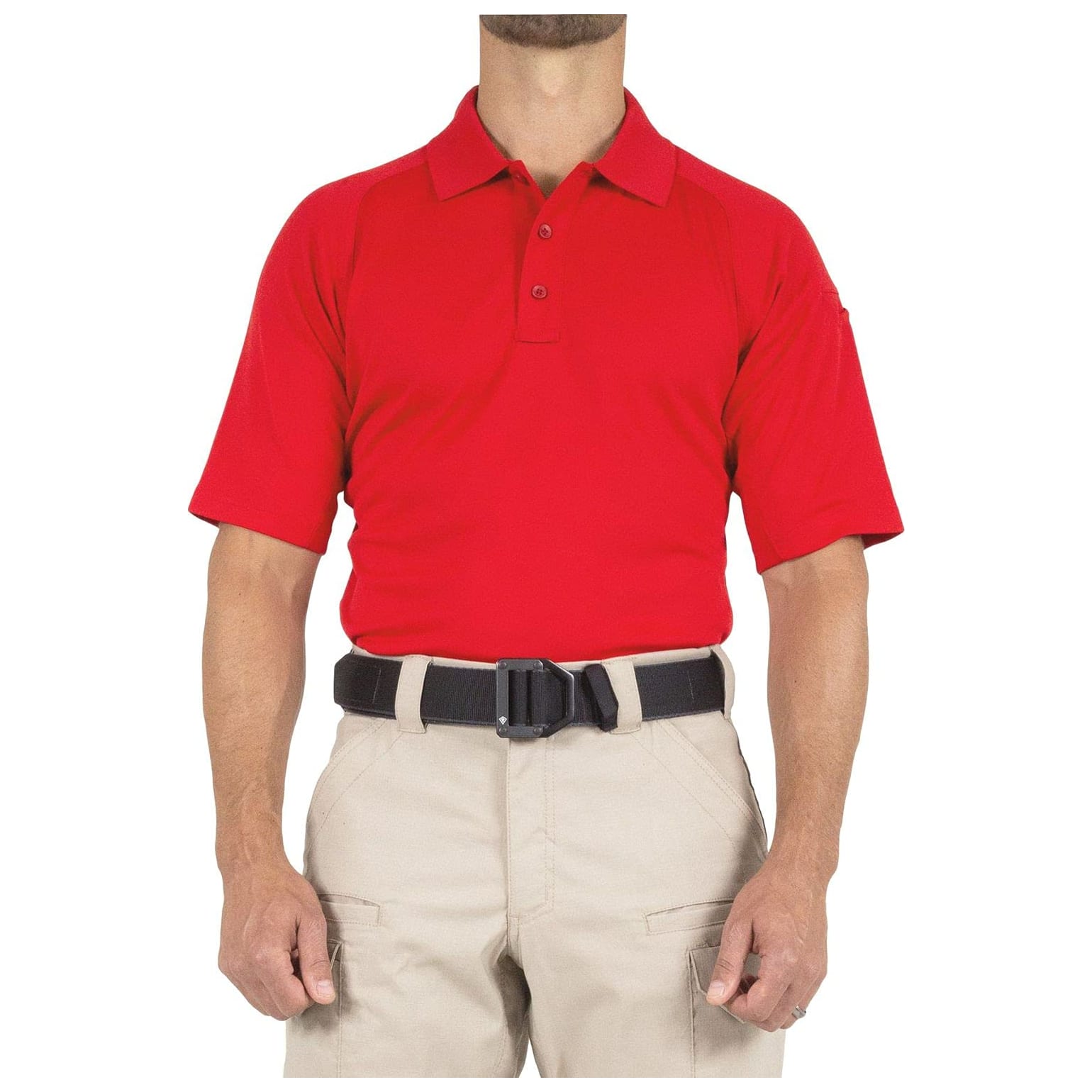 First Tactical Men's Performance Short Sleeve Polo Red 112509-400 Top, 6XL/Tall - First Tactical