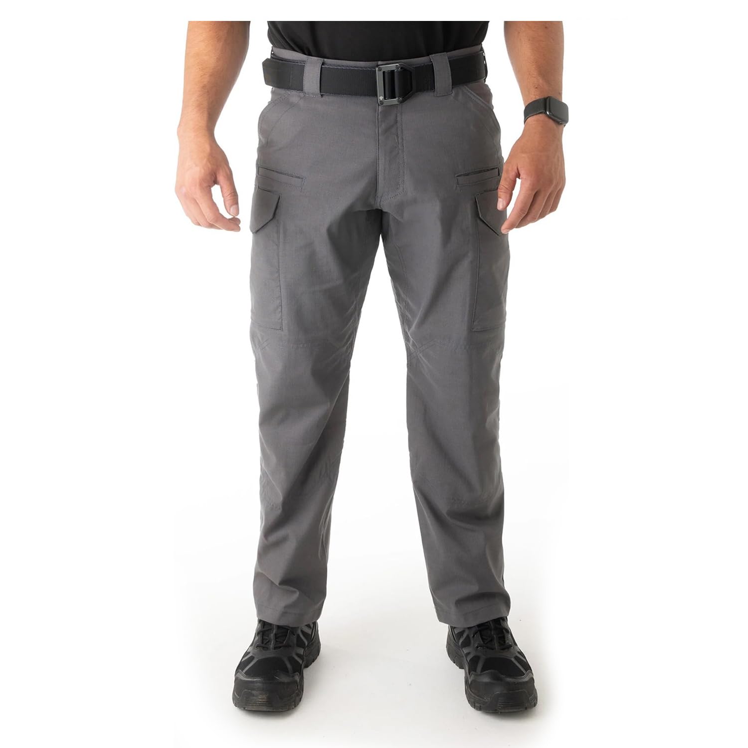 First Tactical Men's V2 Tactical Pants 2-Way Stretch Water Resistant Double-Dyed Wolf Grey 114011-036, 30 Unhemmed - First Tactical