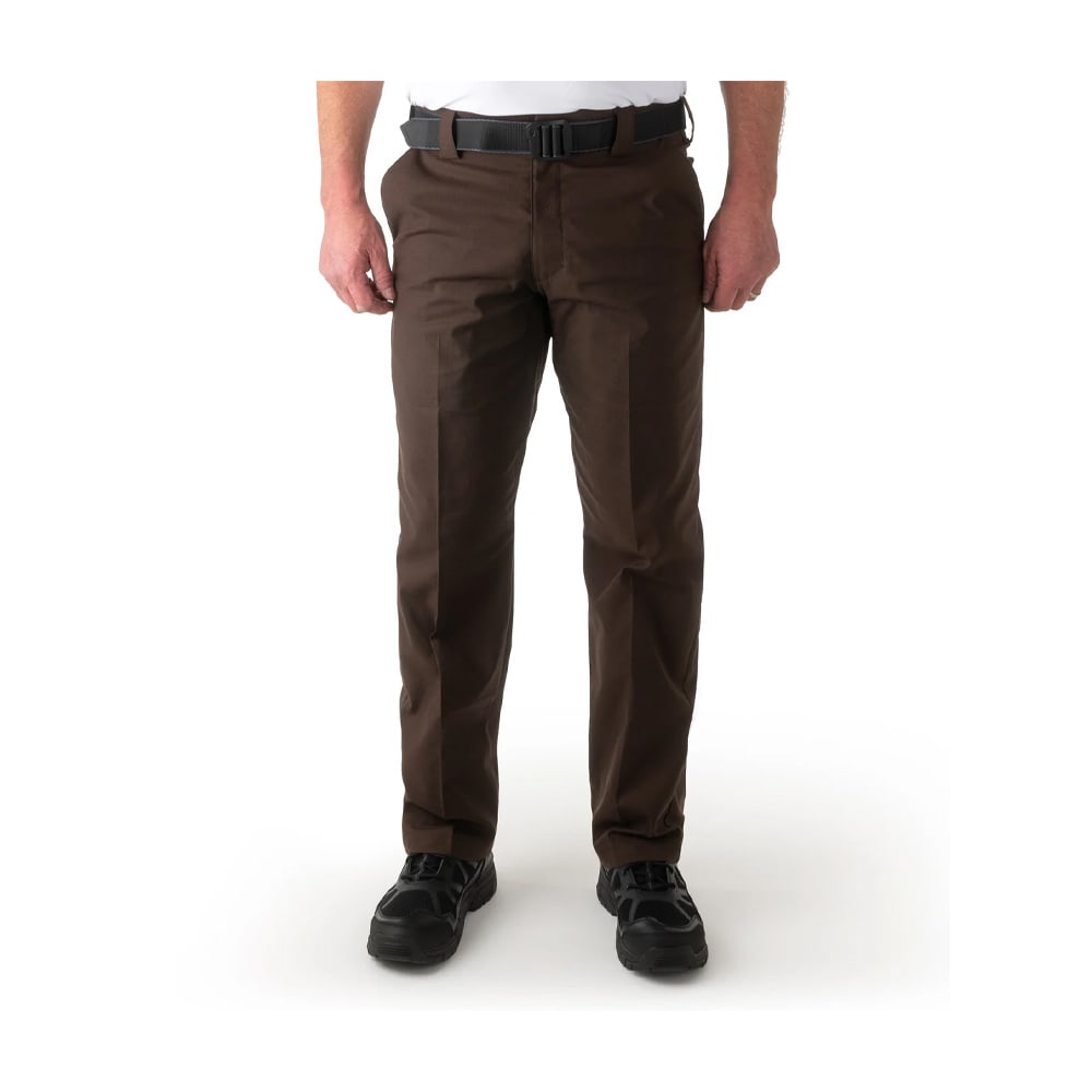 First Tactical Men's V2 Tactical Pants 2-Way Stretch Water Resistant Double-Dyed Kodiak Brown 114011-182, 32 Unhemmed - First Tactical