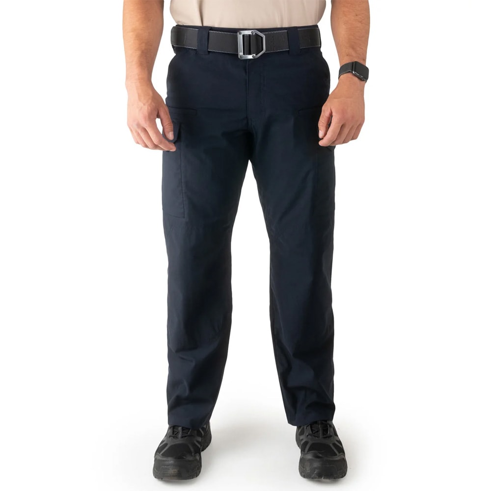 First Tactical Men's V2 Tactical Pants 2-Way Stretch Water Resistant Double-Dyed Midnight Navy 114011-729, 30 Unhemmed - First Tactical