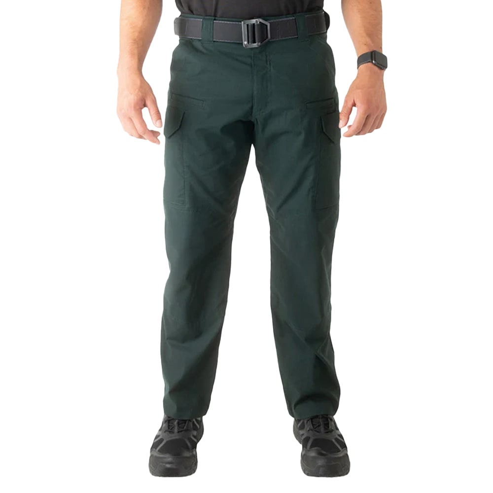First Tactical Men's V2 Tactical Pants 2-Way Stretch Water Resistant Double-Dyed Spruce Green 114011-812, 28x32 - First Tactical