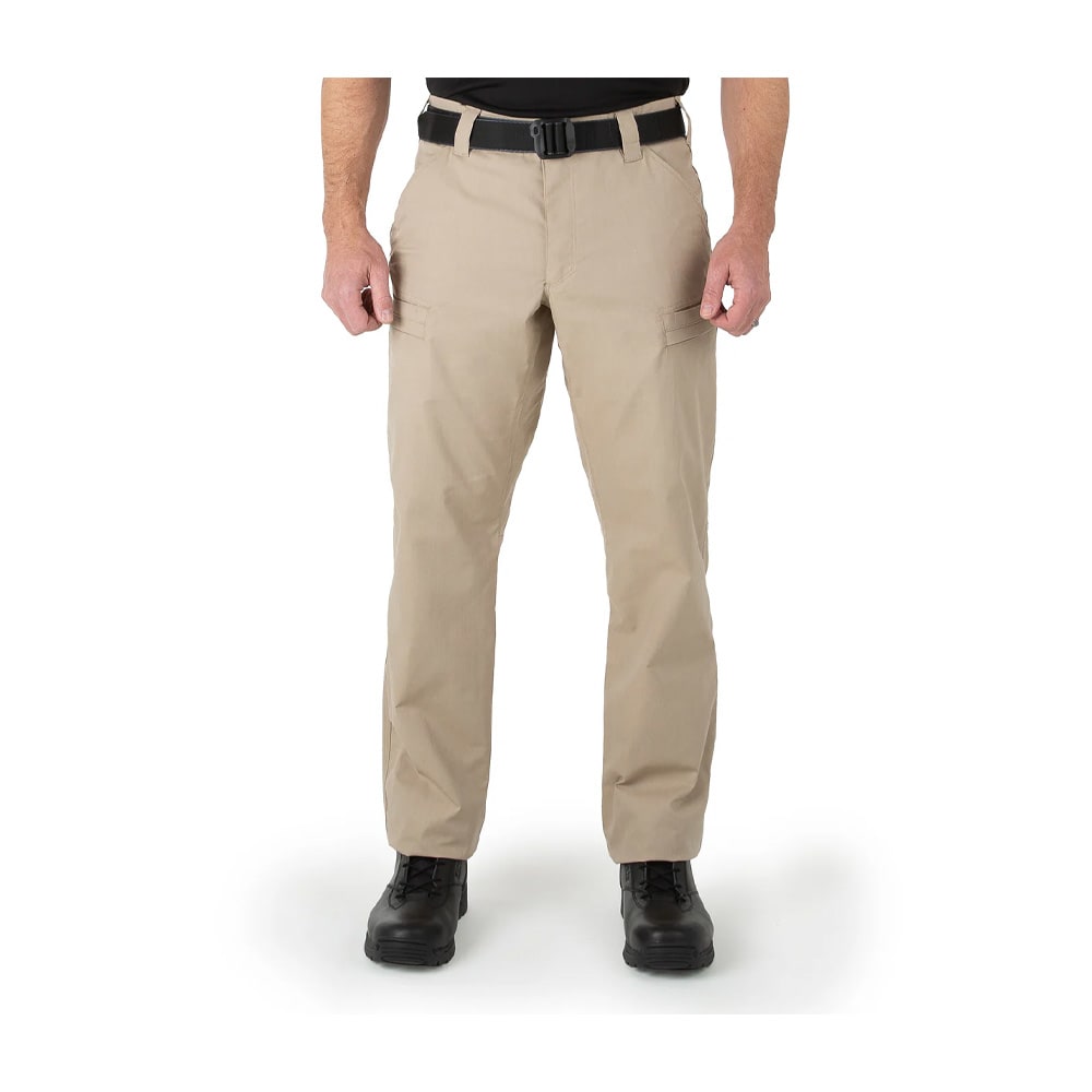 First Tactical Men's A2 Pants 2-Way Stretch Water Resistant Double-Dyed Khaki 114038-055, 36x34 - First Tactical