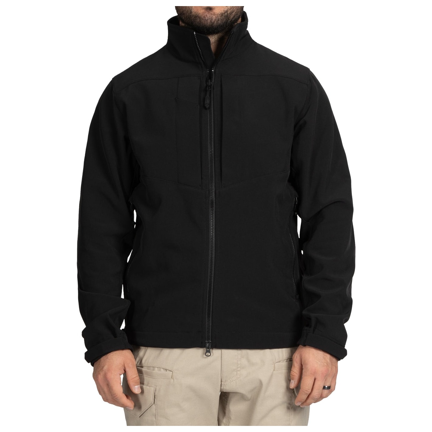 First Tactical Men's Softshell Parka Black 118501-019 Top, 4XL - First Tactical