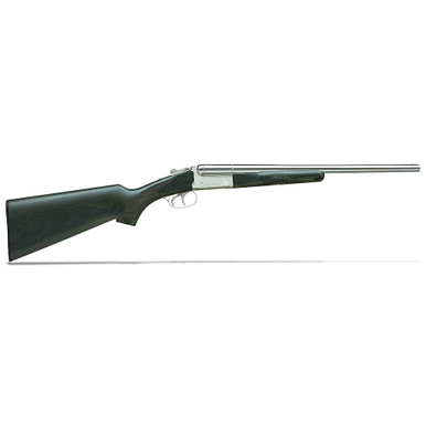 Stoeger Coach Gun DT 12ga 3" 20" Black-Finished Hardwood, Polished Nickel Side-by-Side Shotgun 31415 - Stoeger