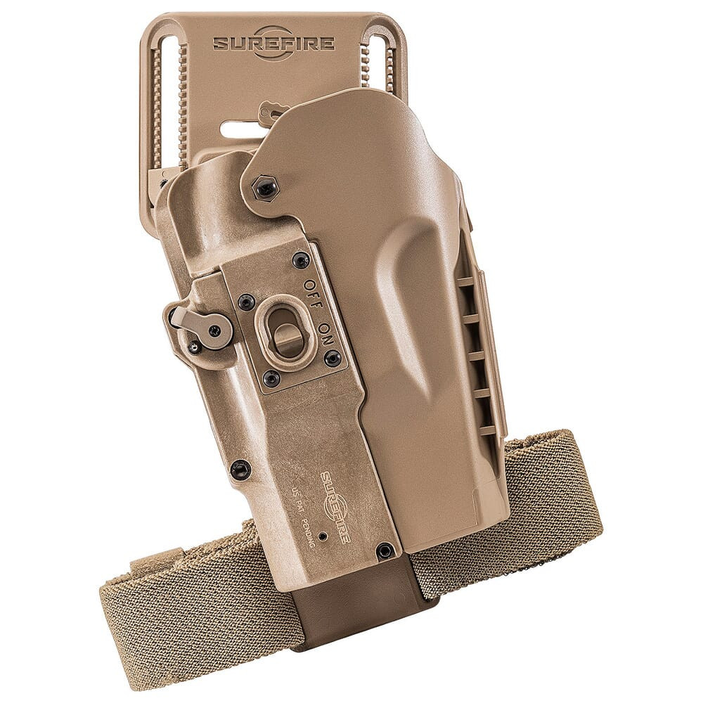SureFire MasterFire Pro Rapid Deploy Right Hand Tan Holster w/Cover HD1-R-TN-PRO - SureFire